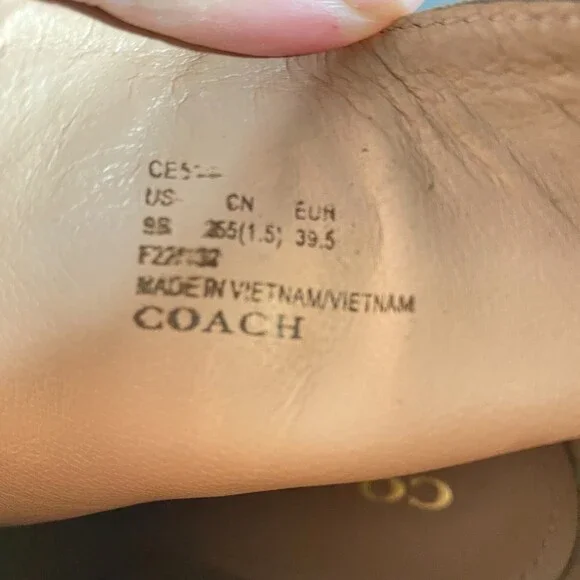 COACH Women's Iona Suede Platform High Block Heel Booties Boots Light Brown 9 - Picture 7 of 11